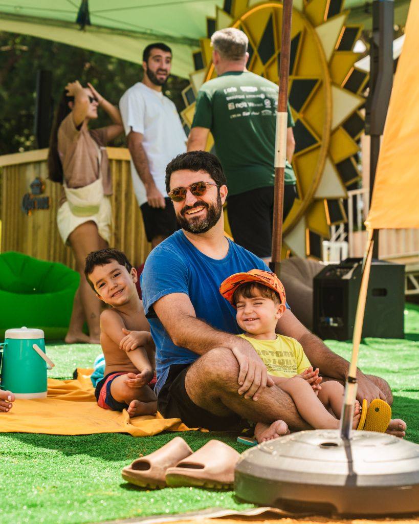 Famílias no evento